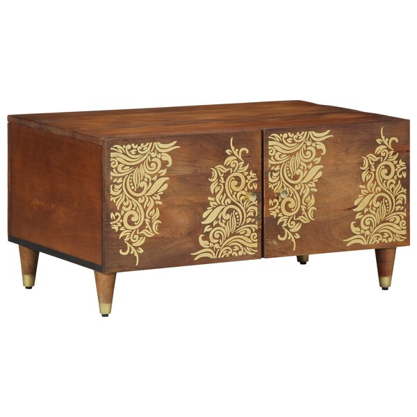 vidaXL Table basse 80x50x40 cm en bois massif de mangue