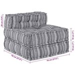 vidaXL Pouf Modulaire en Gris  70x70x54 cm  Tissu
