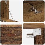 vidaXL Meuble mural Bois ancien 100 x 36.5 x 35 cm Bois d'ingénierie