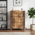 vidaXL Armoire à tiroirs Bois ancien 66 x 34 5 x 90 cm