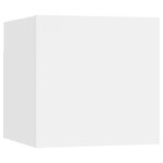 vidaXL Ensemble de meubles TV 3 Pièces Blanc Bois d'ingénierie