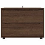vidaXL Armoire de rangement Chêne brun 80 x 48 x 57 cm