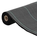 vidaXL Membrane anti-mauvaises herbes noir 1 5x100 m PP