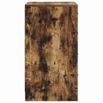 vidaXL Buffet en chêne fumé 40x41x75 cm en bois d'ingénierie