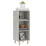 vidaXL Buffet Gris béton 34 5x32 5x90 cm Bois d'ingénierie