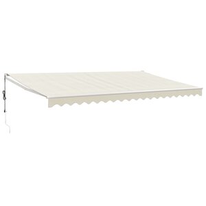 vidaXL Auvent rétractable automatique crème 5x3 m
