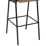 vidaXL Tabourets de bar lot de 2 marron contreplaqué solide et acier