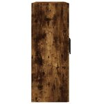 vidaXL Armoire murale chêne fumé 69 5x34x90 cm bois d'ingénierie