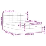 VidaXL Cadre de lit ottoman avec matelas crème 160x200 cm tissu