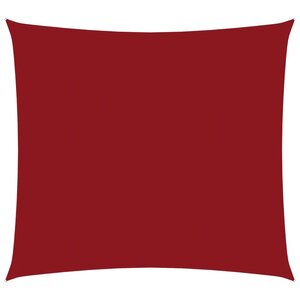 vidaXL Voile de parasol Tissu Oxford carré 3x3 m Rouge