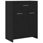 vidaXL Ensemble de meubles de salle de bain 4 Pièces Chêne noir