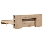 vidaXL Lit bibliothèque sans matelas 180x200 cm bois massif de pin