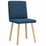 vidaXL Chaises à manger lot de 2 bleu tissu