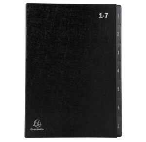 Trieur Ordonator numérique 1-7 noir EXACOMPTA