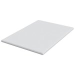 vidaXL Surmatelas Blanc 140 x 190 cm Tissu Jacquard