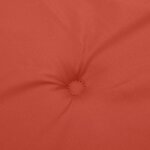 vidaXL Coussins de chaise à dossier haut lot de 2 rouge mélangé tissu