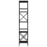 vidaXL Bibliothèque à 5 niveaux noir 59x35x171 cm bois d'ingénierie