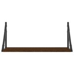 vidaXL Étagères murales 2Pièces chêne marron 60x25x25 5cm bois ingénierie