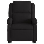 vidaXL Fauteuil de massage inclinable Noir Tissu