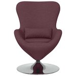 vidaXL Fauteuil œuf Violet 63 x 73 x 90 cm tissu