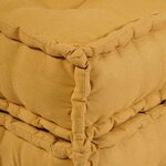 vidaXL Canapé modulaire jaune 70x70x54 tissu