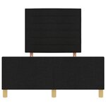 vidaXL Cadre de lit avec tête de lit Noir 140 x 200 cm tissu