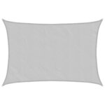 vidaXL Voile d'ombrage gris clair 4 5x3 m 100  polyester oxford