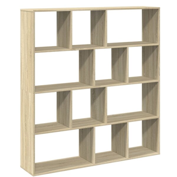 vidaXL Bibliothèque chêne sonoma 132x29x141 5 cm bois d'ingénierie
