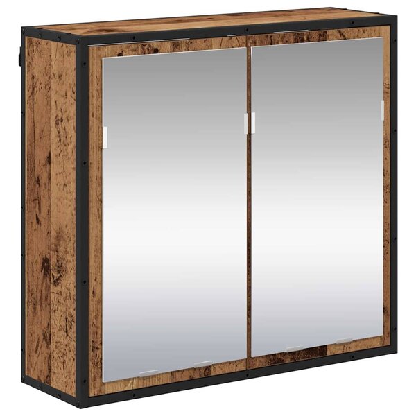 vidaXL Armoire Miroir de Salle de Bain Bois ancien 65 x 20 x 60 cm