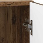 vidaXL Cabinet de chevet 2 Pièces Bois ancien 43 x 34 5 x 50 cm
