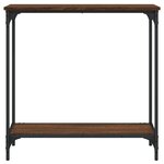 vidaXL Table console chêne marron 75x30 5x75 cm bois d'ingénierie