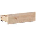 vidaXL Cadre de lit sans matelas avec tête de lit 160x200cm pin massif