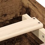 vidaXL Cadre de lit sans matelas vieux bois 120x190 cm bois ingénierie