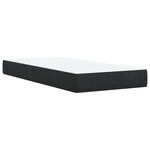 vidaXL Sommier à lattes de lit avec matelas Noir 90x200 cm Velours