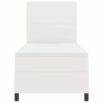 vidaXL Lit à ressort LED avec tête de lit Crème et Blanc 80 x 200 cm