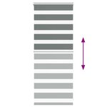 vidaXL Store zèbre gris foncé largeur du tissu 50 9 cm polyester