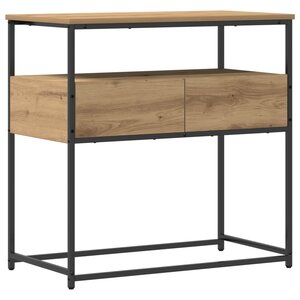 vidaXL Table console Chêne artisanal 75 x 40 x 75 cm Bois d'ingénierie