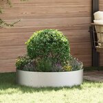 vidaXL Pots de jardin 5 Pièces Argent 80 x 80 x 20 cm Acier inoxydable