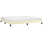vidaXL Cadre de lit sans matelas crème 200x200 cm similicuir