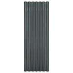 vidaXL Panneaux de toiture 12 Pièces Acier Anthracite 100x36 cm