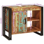 vidaXL Meuble sous-vasque de salle de bain avec porte