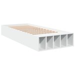 vidaXL Cadre de lit sans matelas blanc 90x190 cm