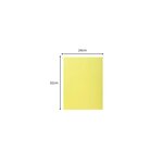 Chemise à rabat latéral exacompta - 24 x 32 cm jaune - paquet de 50 - rainex