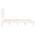 vidaXL Cadre de lit sans matelas blanc 120x200 cm bois de pin massif