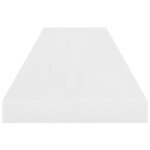 vidaXL Étagère murale flottante Blanc brillant 90x23 5x3 8 cm MDF