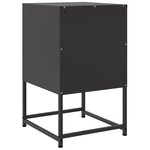 vidaXL Table de chevet noir 36x39x60 5 cm acier
