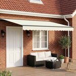 vidaXL Auvent rétractable électrique Crème et Anthracite 5 x 3 m
