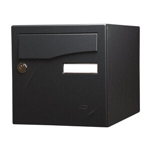 Boîte aux lettres Préface 1 porte noir sablé ral 2100 ms