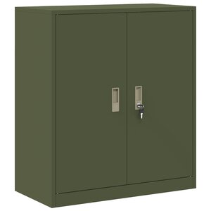 vidaXL Armoire de rangement Vert olive 80 x 40 x 90 cm Acier