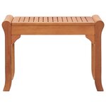 vidaXL Banc de jardin 64 cm Bois d'eucalyptus solide